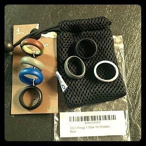 Men's Silicone Rings Size 10